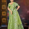 Saroj Saanjh Linen Saroski Vol 2 Linen with Saroski Worked Fancy Saree Collection