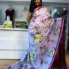 Scmg Mangala Linen Printed Manglagiri Saree Collection