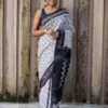 Scmg Shweta Linen Woven Ikkat Saree Collection