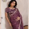 Sethnic Swayam Metallic Velvet Sequence Zari Work Saree Collection