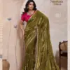 Sethnic Swayam Metallic Velvet Sequence Zari Work Saree Collection
