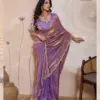 Sethnic Swayam Metallic Velvet Sequence Zari Work Saree Collection