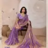 Sethnic Swayam Metallic Velvet Sequence Zari Work Saree Collection