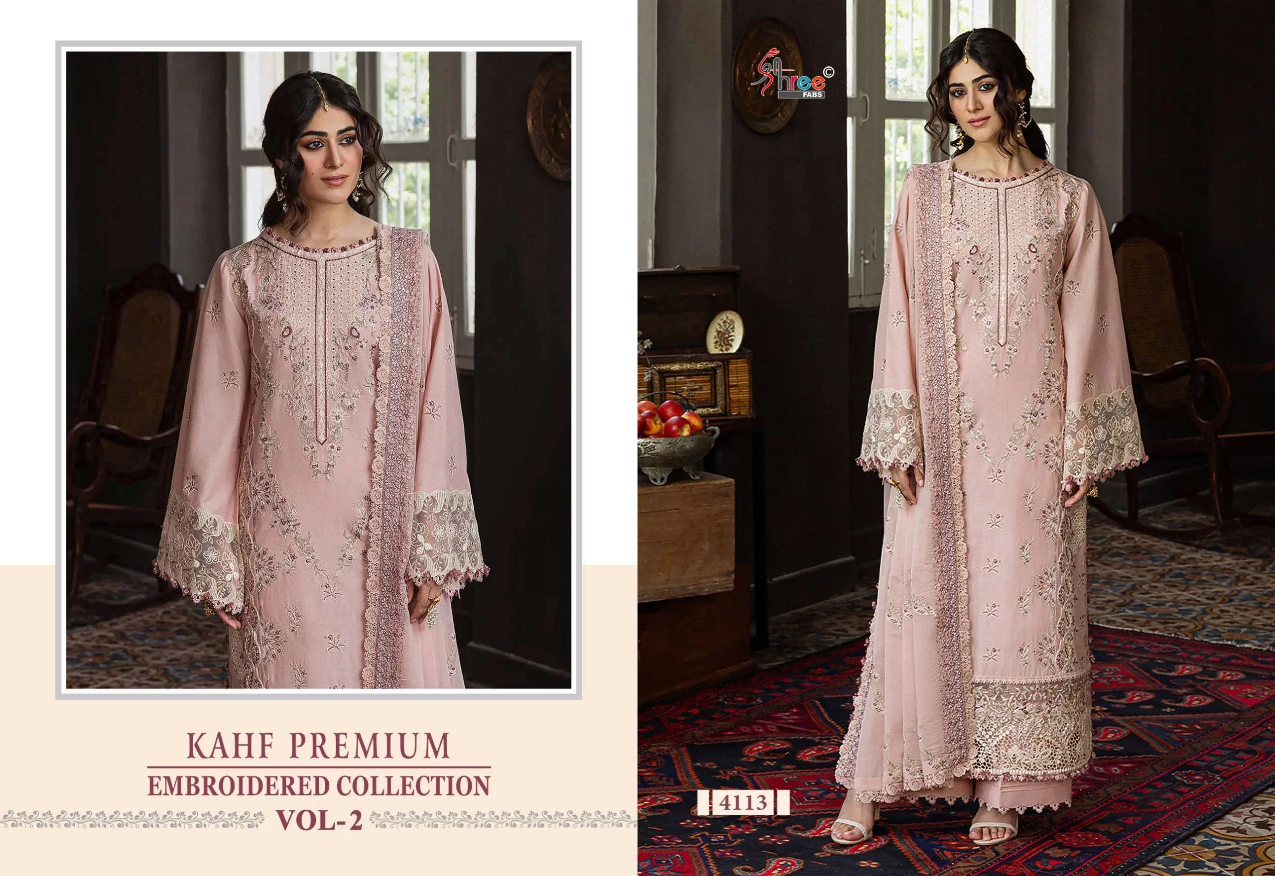 Shree Fab Kahf Premium Embroidered Collection Vol 2