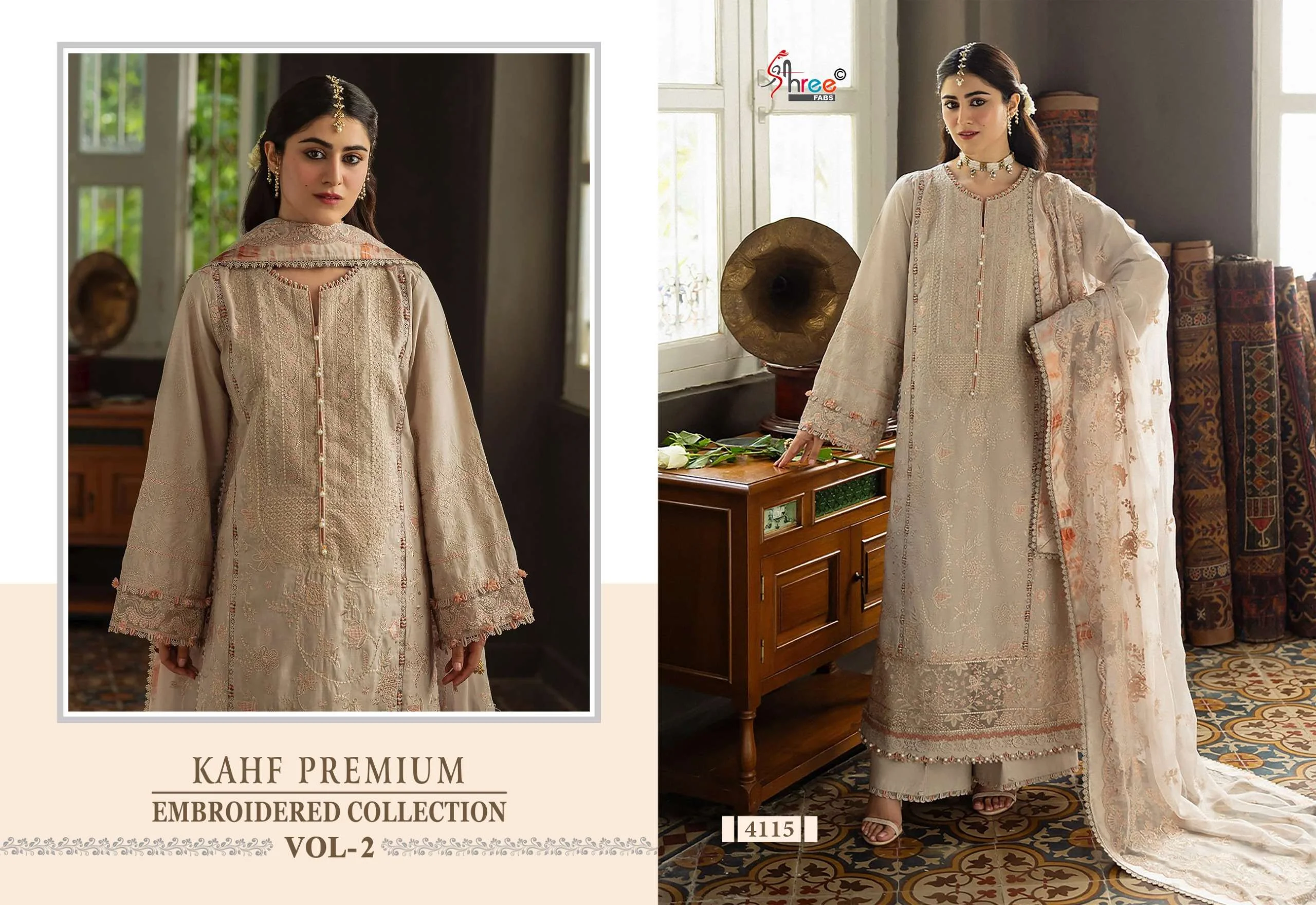 Shree Fab Kahf Premium Embroidered Collection Vol 2