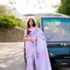 Taraa L 7041 Weighless Marbal Floral Printed Beautiful Saree Collection