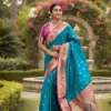 Vt 6079 T Banarasi Silk Meenakari Weaved Fancy Saree Collection