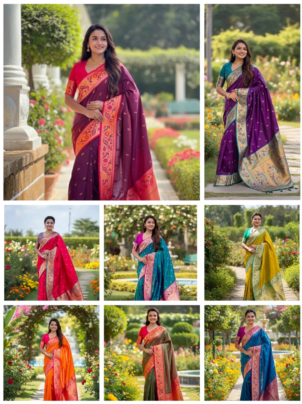 Vt 6082 T Soft Pethani Silk Zari Weaved Premium Saree Collection