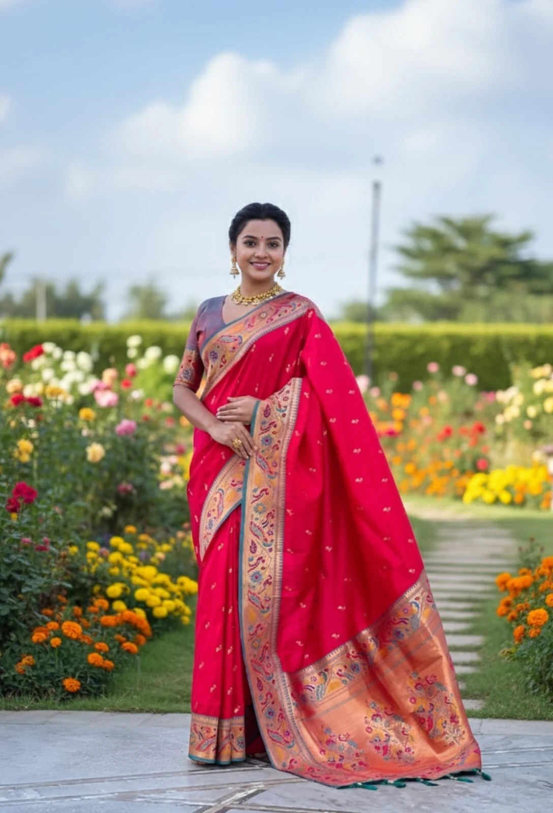 Vt 6082 T Soft Pethani Silk Zari Weaved Premium Saree Collection