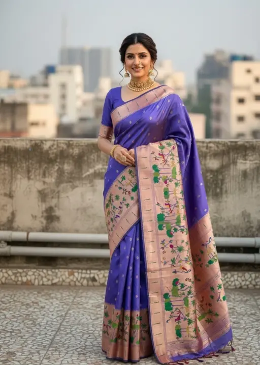 Vt 6087 T Pure Soft Kanchivram Paithani Silk Saree Collection