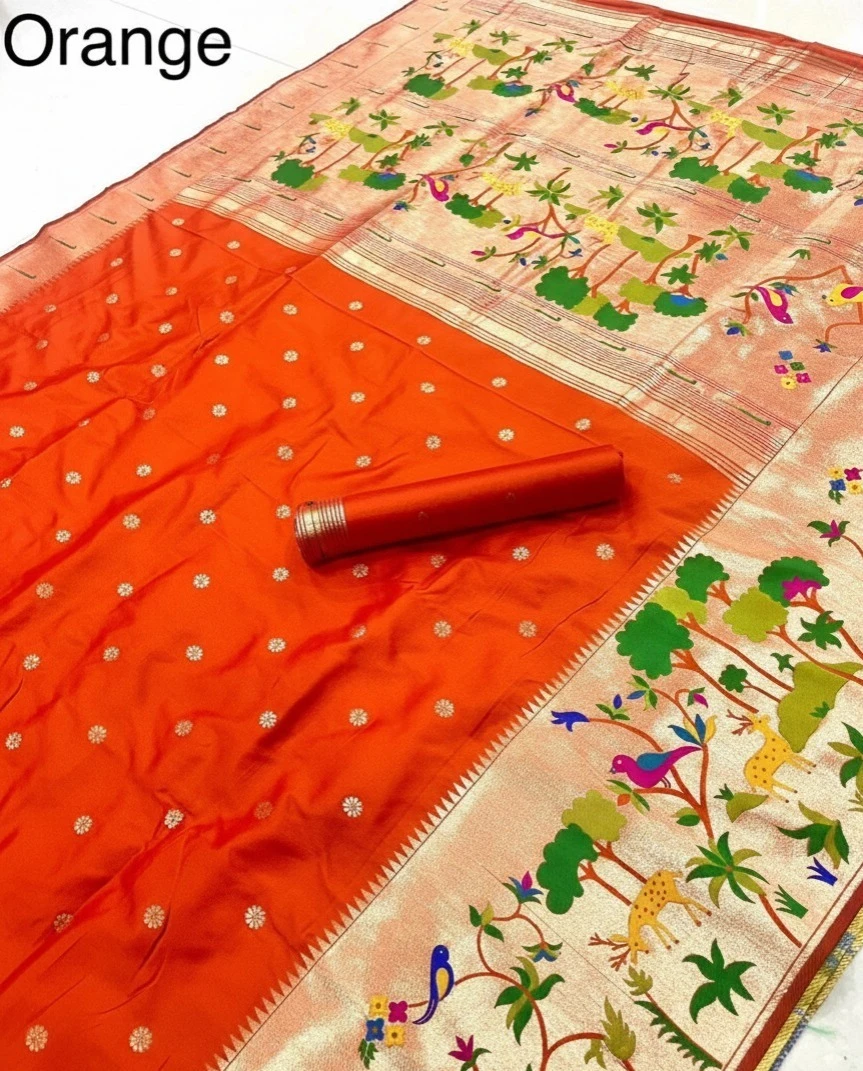 Vt 6087 T Pure Soft Kanchivram Paithani Silk Saree Collection