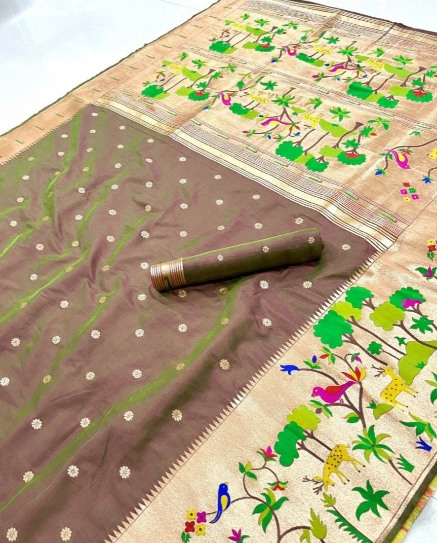 Vt 6087 T Pure Soft Kanchivram Paithani Silk Saree Collection