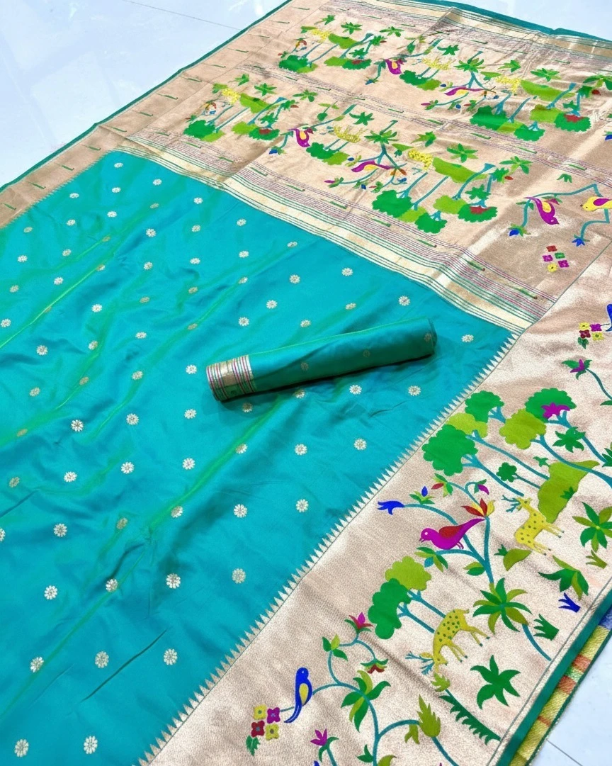 Vt 6087 T Pure Soft Kanchivram Paithani Silk Saree Collection