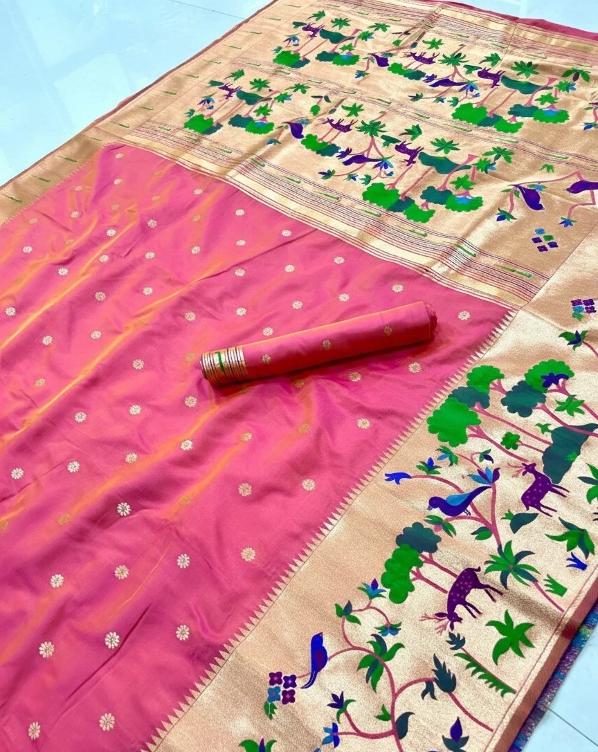 Vt 6087 T Pure Soft Kanchivram Paithani Silk Saree Collection