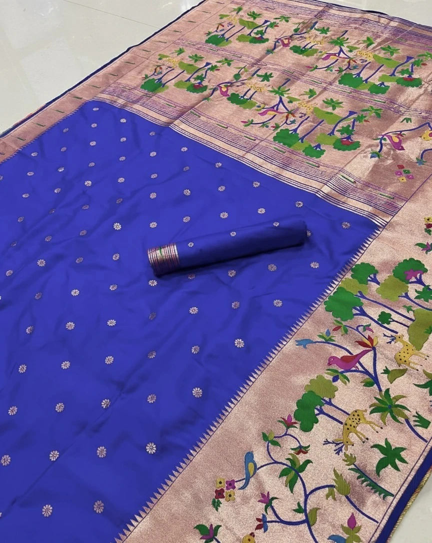 Vt 6087 T Pure Soft Kanchivram Paithani Silk Saree Collection