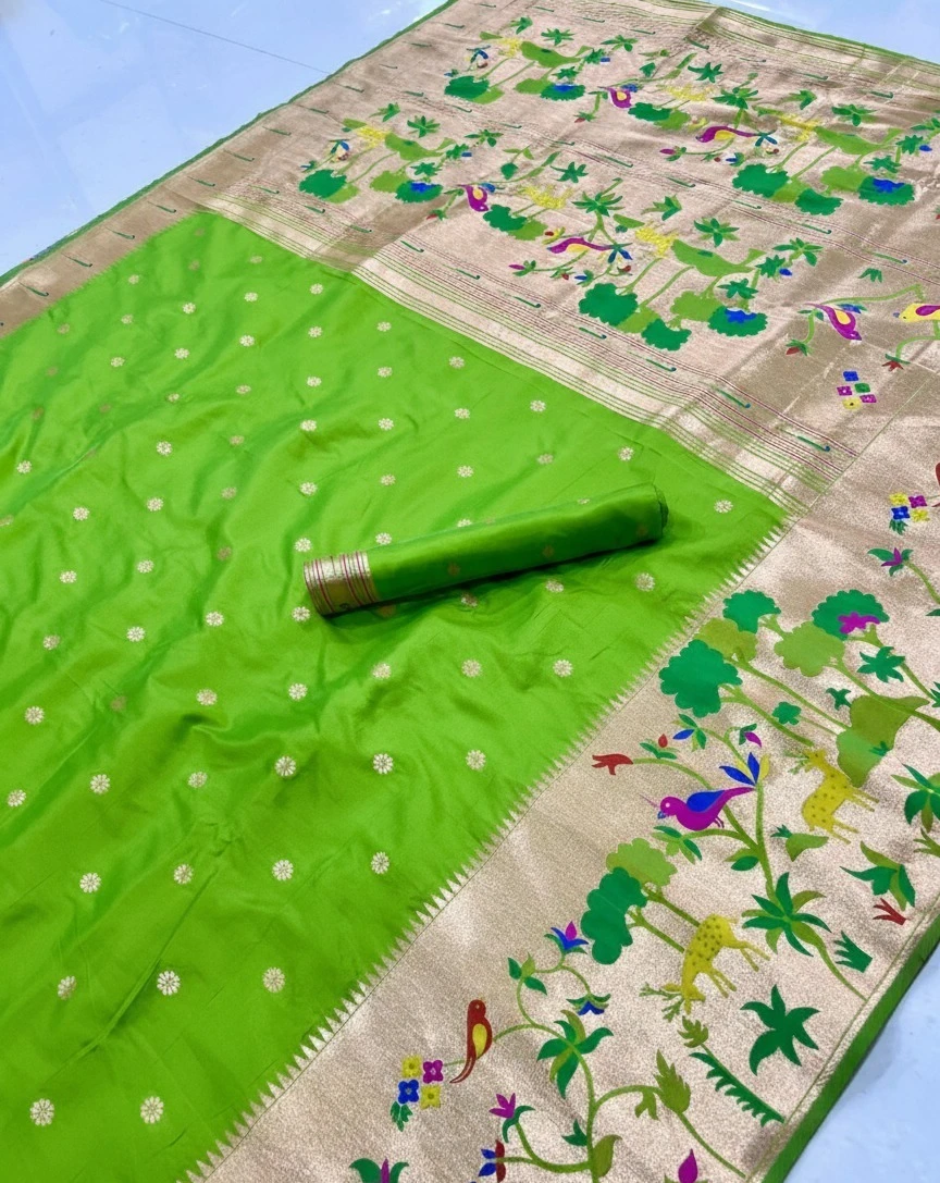 Vt 6087 T Pure Soft Kanchivram Paithani Silk Saree Collection