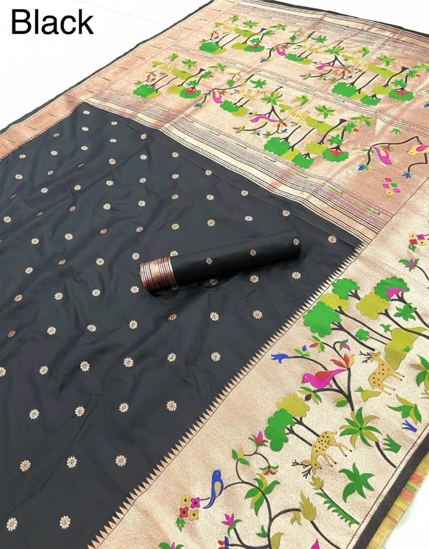 Vt 6087 T Pure Soft Kanchivram Paithani Silk Saree Collection