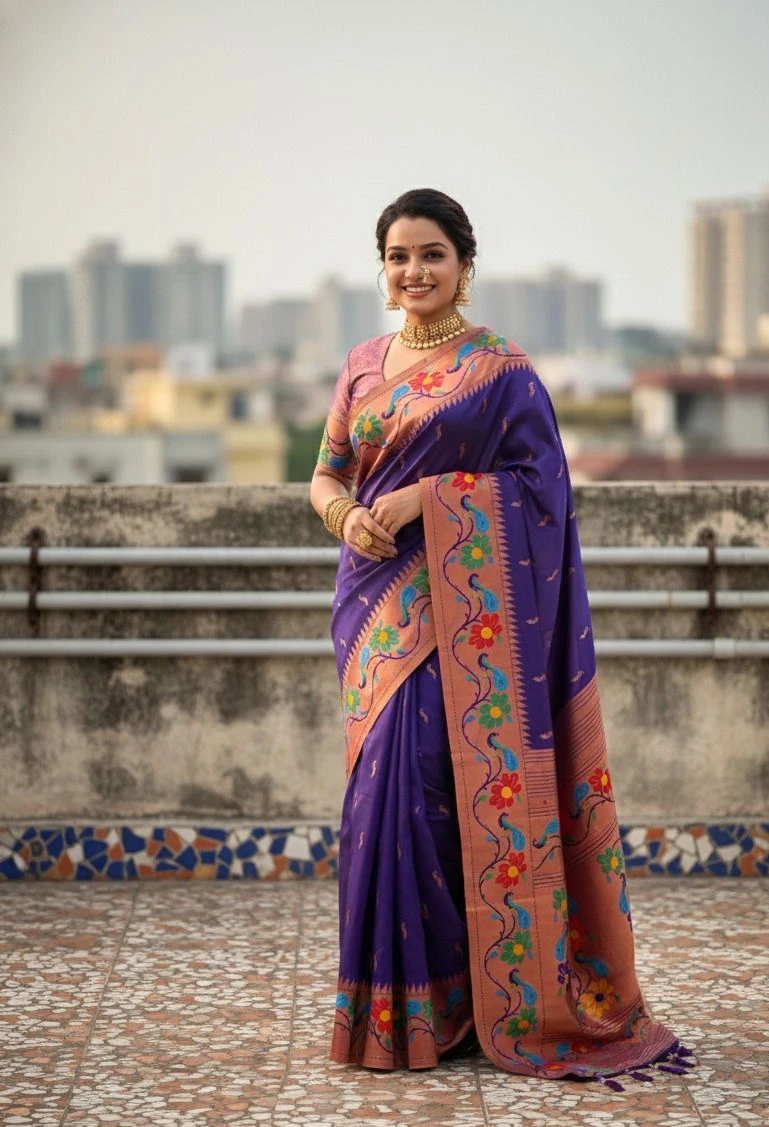 Vt 6088 T Soft Paithani Silk Traditional Wear Saree