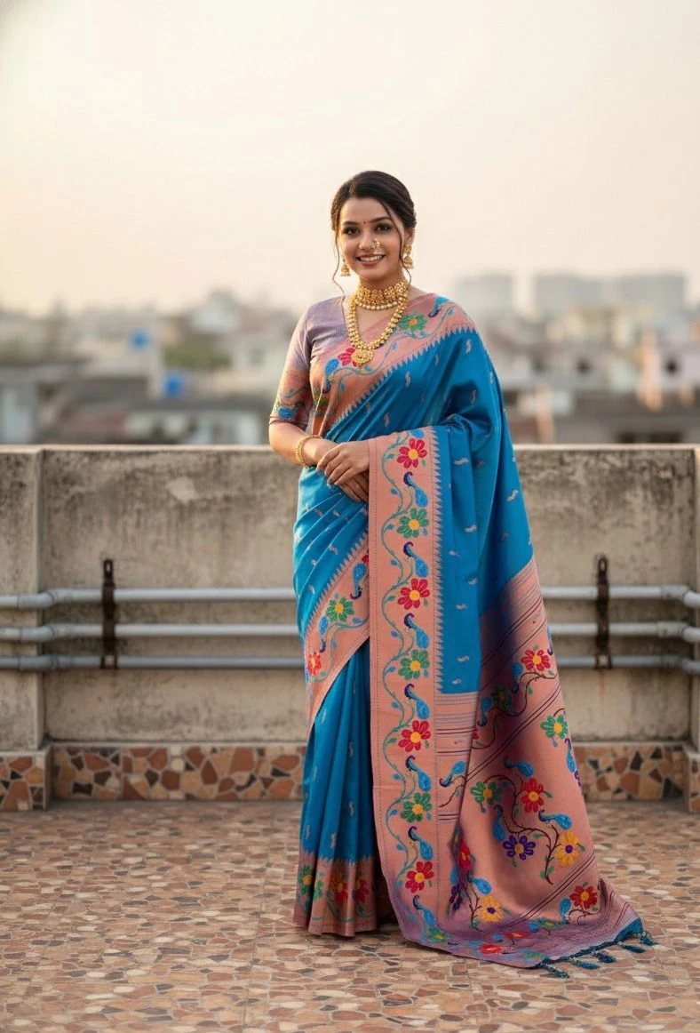 Vt 6088 T Soft Paithani Silk Traditional Wear Saree