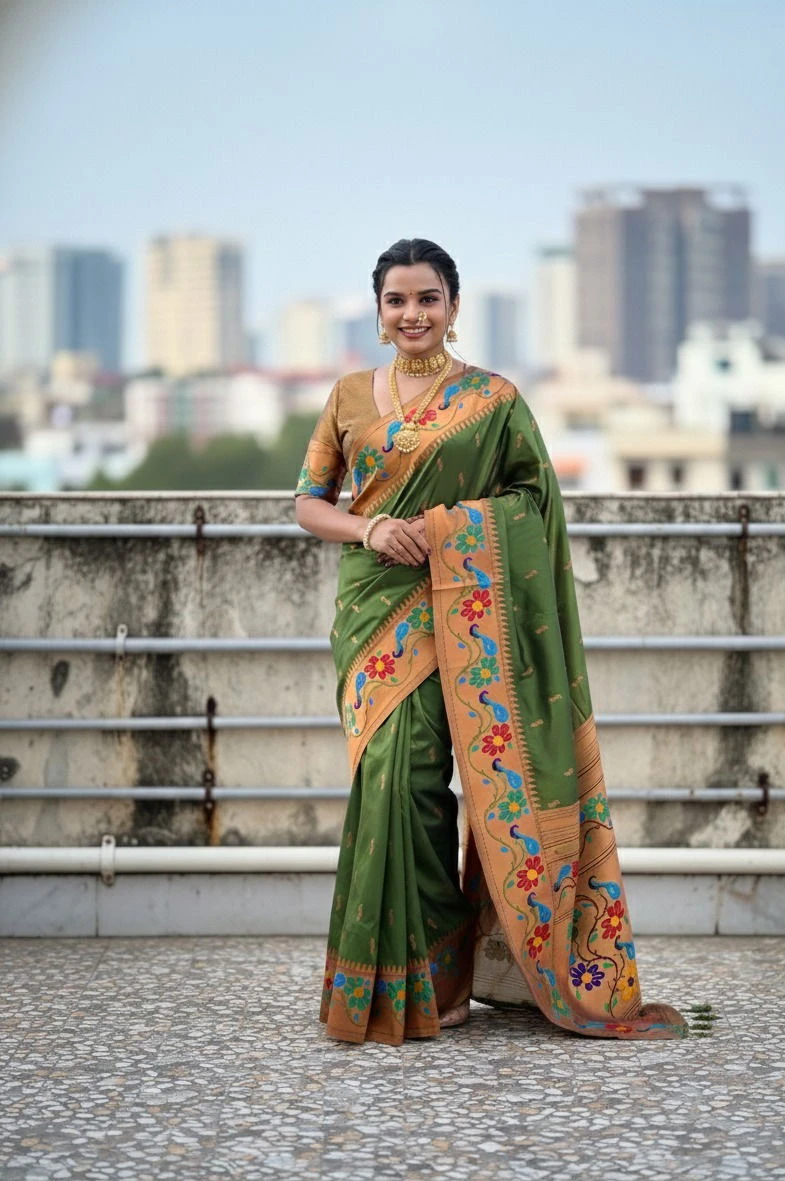 Vt 6088 T Soft Paithani Silk Traditional Wear Saree