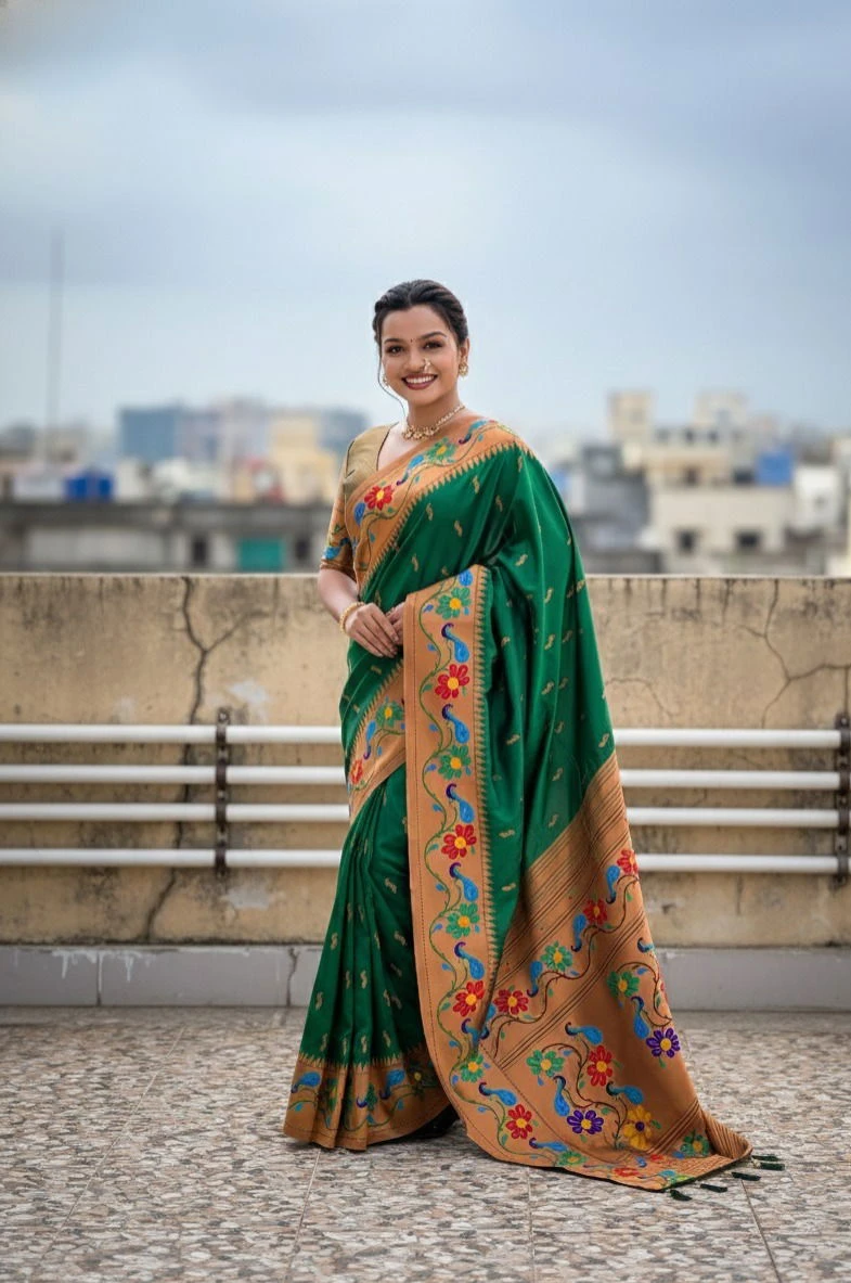 Vt 6088 T Soft Paithani Silk Traditional Wear Saree