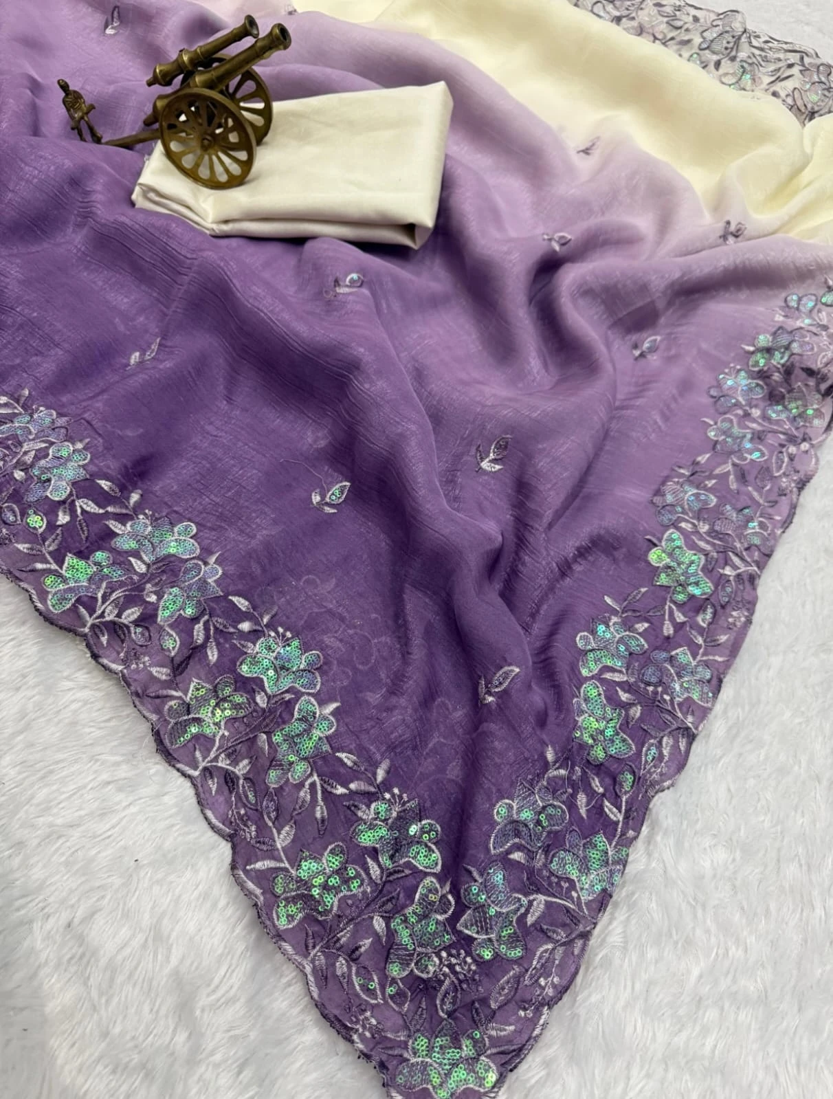 Vt 816 T Premium Crunchy Padding Embroidered Saree Collection