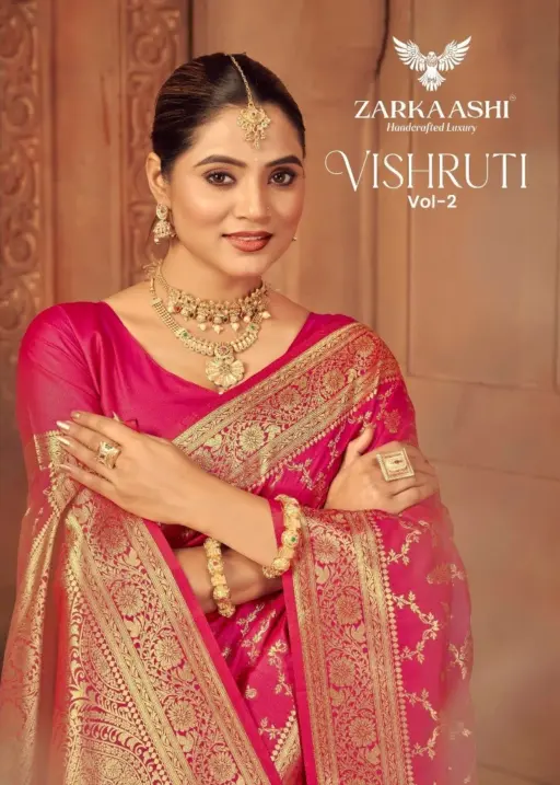 Zarkaashi Vishruti Vol 2 Katan Silk Traditional Wear Saree Collection
