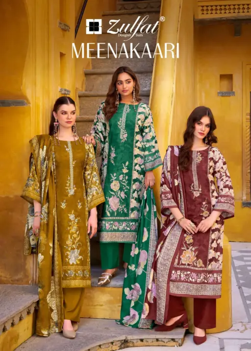 Zulfat Designer Suits Meenakaari