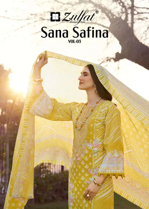 Zulfat Designer Suits Sana Safina Vol 3