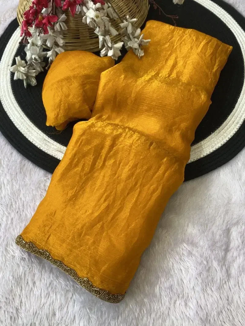 Aab Apsara Chiffon with Beads Handwork Fancy Saree Collection