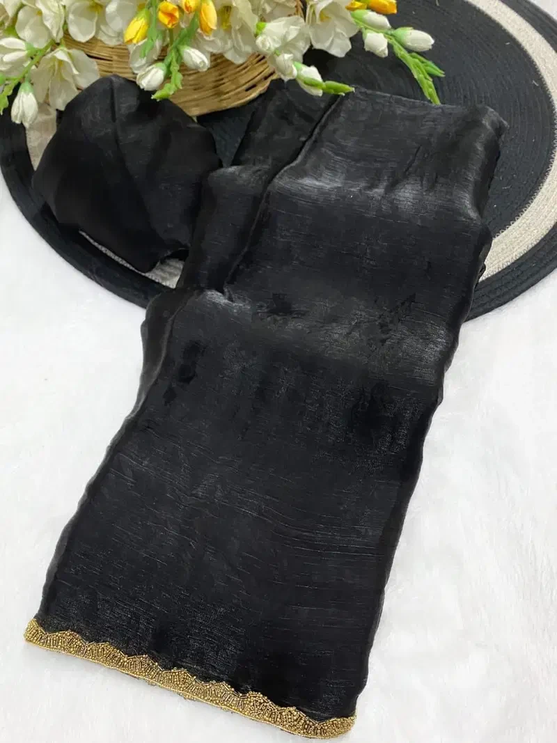 Aab Apsara Chiffon with Beads Handwork Fancy Saree Collection