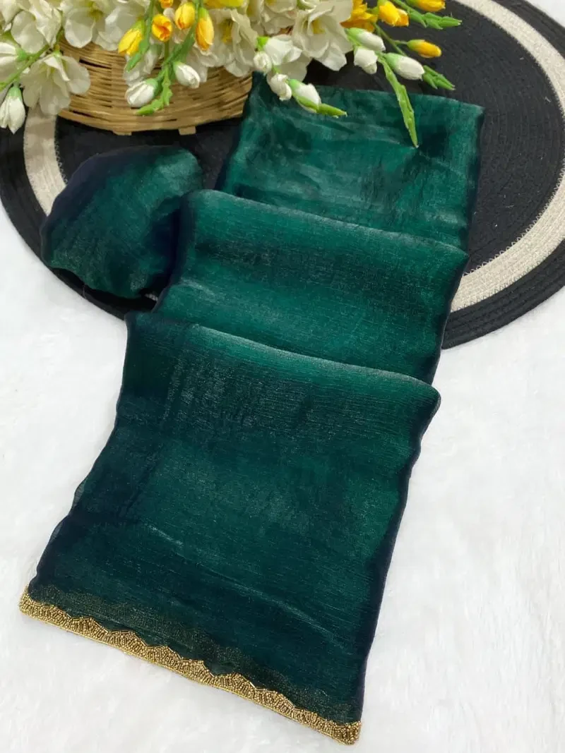 Aab Apsara Chiffon with Beads Handwork Fancy Saree Collection