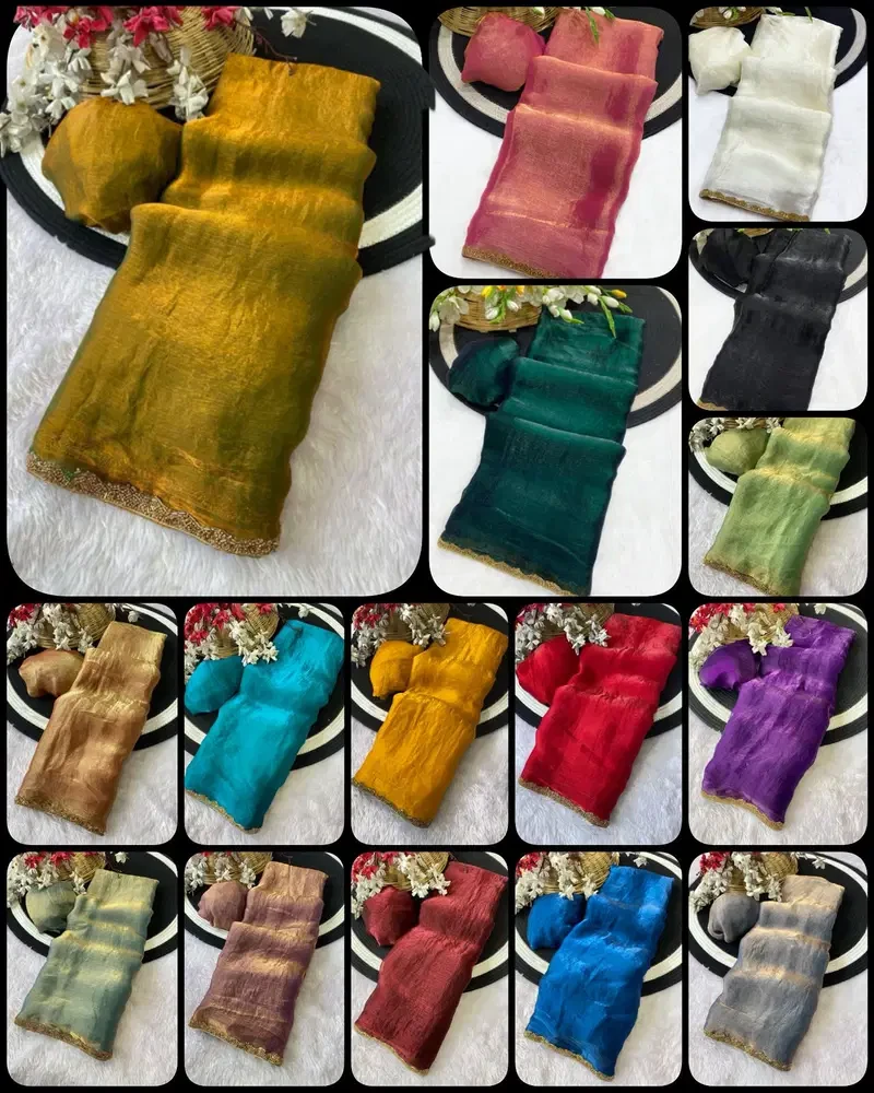 Aab Apsara Chiffon with Beads Handwork Fancy Saree Collection