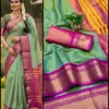 Aab Khan Football Kanchivaram Silk with Zari Pattern Saree Collection