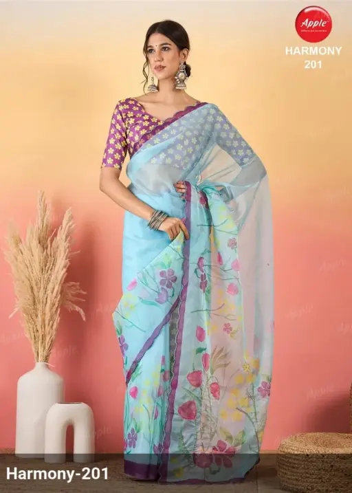 Apple Harmony Vol 2 Organza Printed Designer Saree