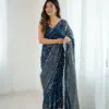 Bt 3149 Georgette Foil Printed Saree Collection