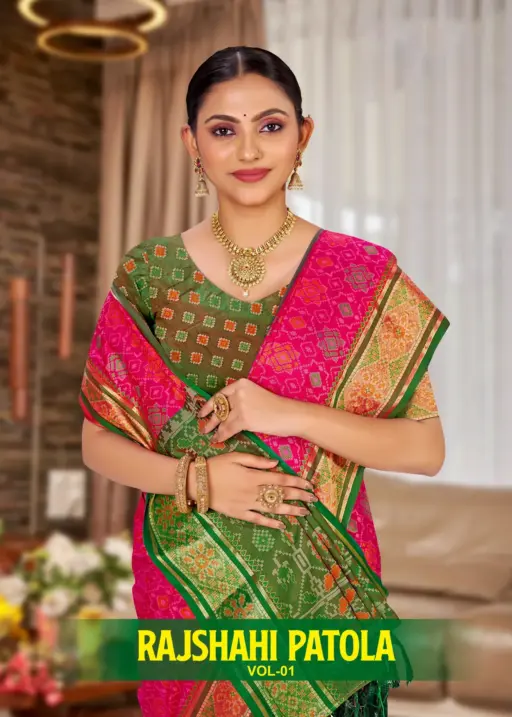 Bunawat Rajshahi Patola 1 Sangam Printed Traditional Silk Sarees