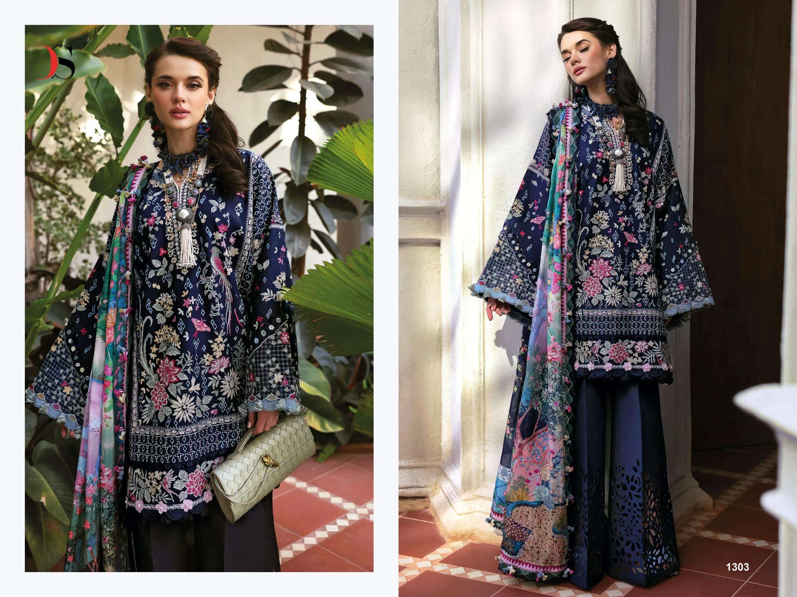Deepsy Suits Maria B Premium 25 Embroidered 25 Vol 3 Nx
