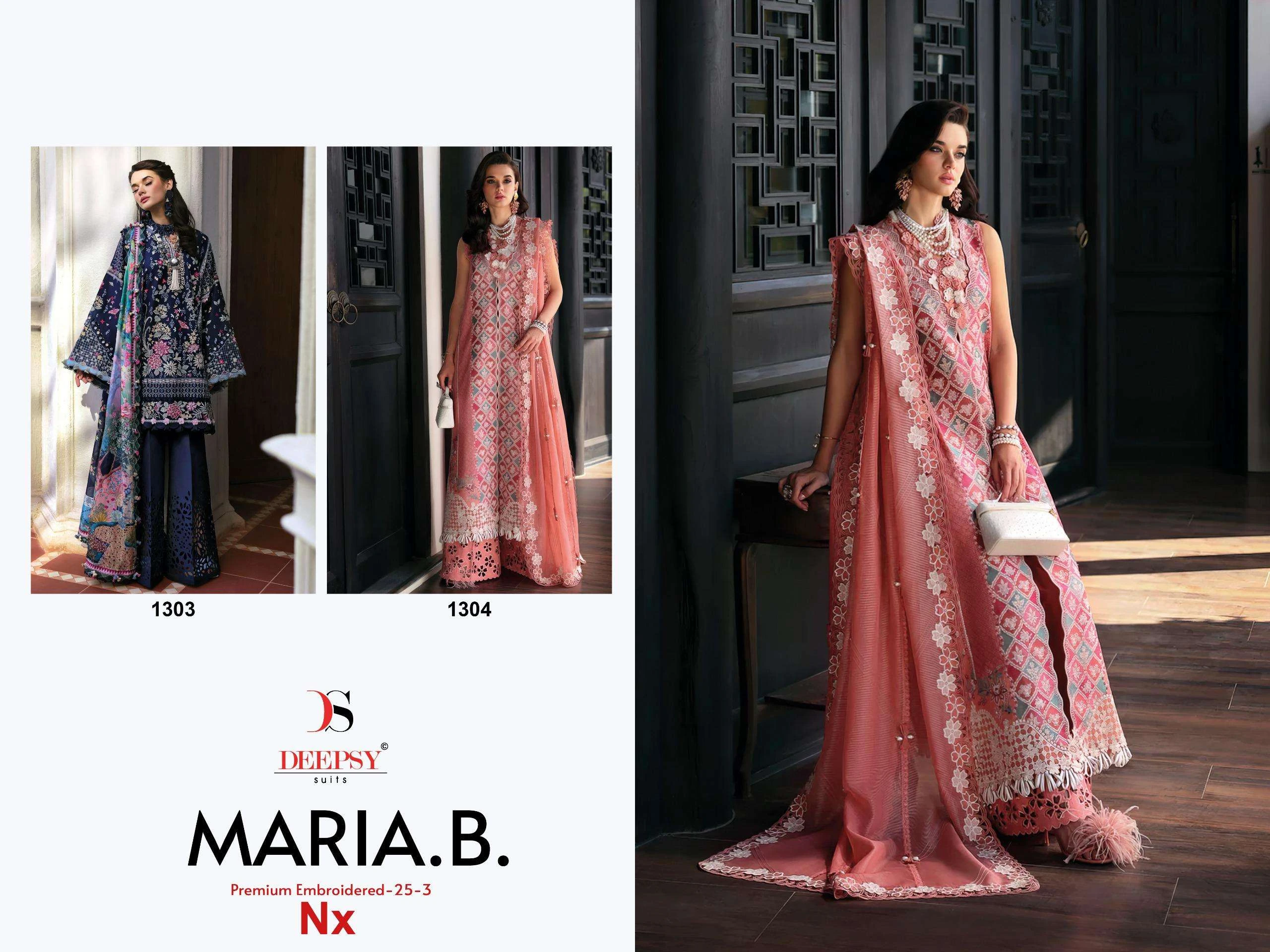 Deepsy Suits Maria B Premium 25 Embroidered 25 Vol 3 Nx