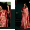 Gobuni Seerat Tissue Paithani with Lotus Zari Border Saree Collection