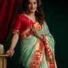 Gobuni Seerat Tissue Paithani with Lotus Zari Border Saree Collection