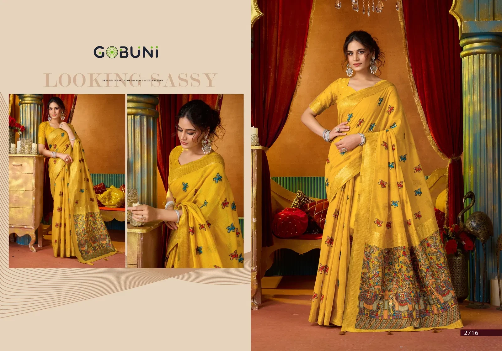 Gobuni Shruti Vol 2 Modal Katha Work with Mina Saree Collection