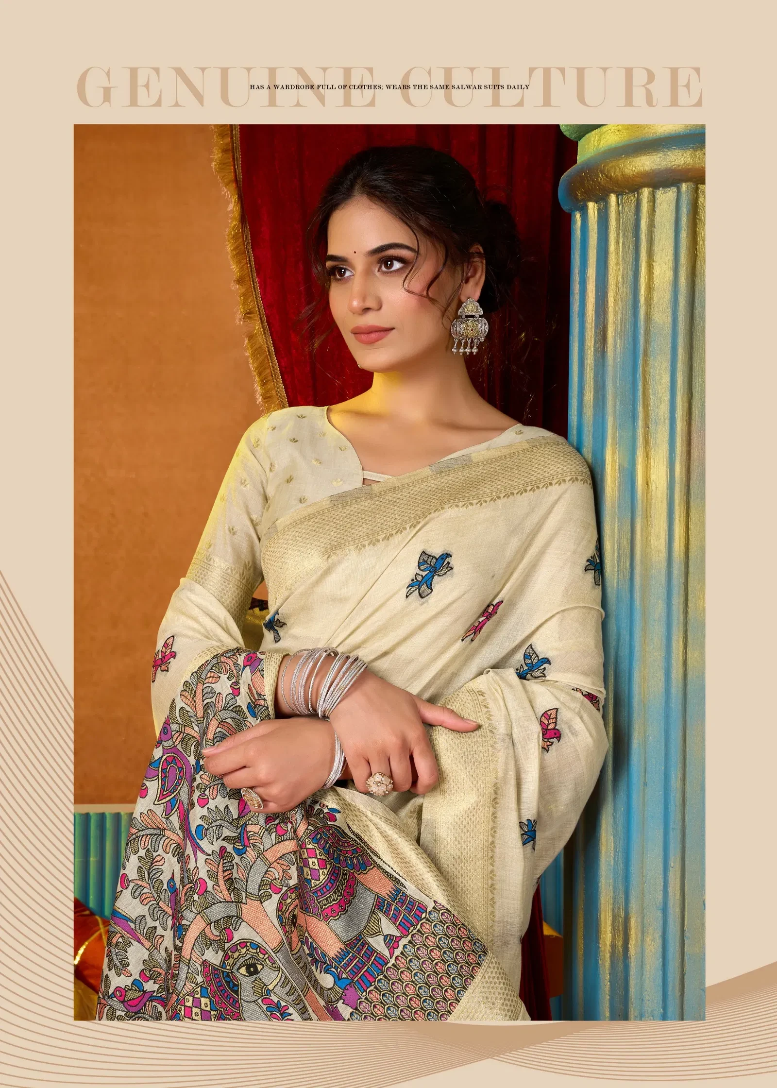 Gobuni Shruti Vol 2 Modal Katha Work with Mina Saree Collection