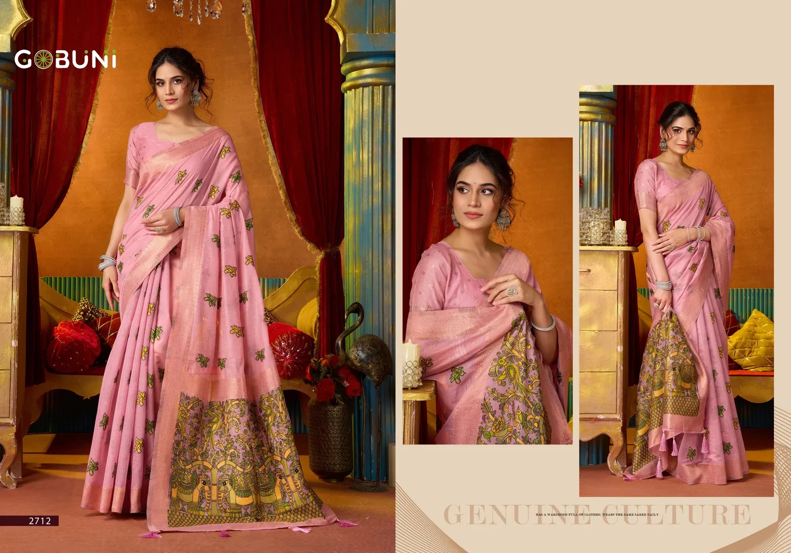 Gobuni Shruti Vol 2 Modal Katha Work with Mina Saree Collection