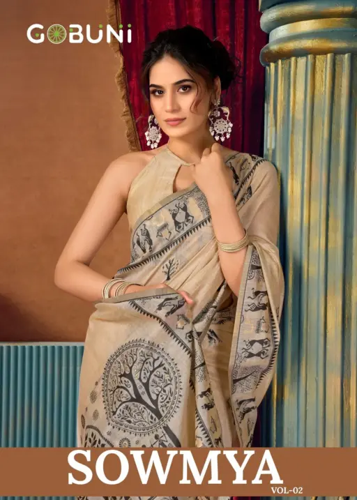 Gobuni Sowmya Vol 2 Modal Worli Work Festival Wear Saree Collection