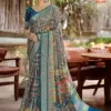 Kashvi Dastoor Vol 6 Viscose Bright Moss Foil Casual Wear Saree Collection