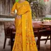 Kashvi Dastoor Vol 6 Viscose Bright Moss Foil Casual Wear Saree Collection