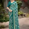 Kashvi Shabnam Vol 21 Dull Moss Foil Printed Fancy Saree Collection