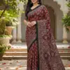 Kc 2087 Soft Crepe Silk Mirror Worked Beautiful Saree Collection