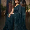 Kc 742 Georgette Sequence Designer Party Wear Saree